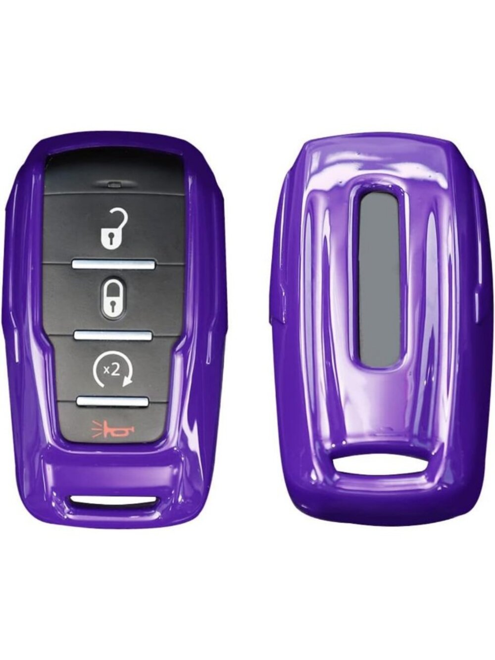 Stylish Purple Key Fob Case Cover & Holder - Protection Shell for Dodge RAM